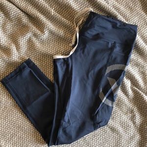 Blue Virus 7/8 Leggings with side pocket size S